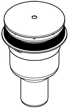 GROHE Ablaufgarnitur 49533 für Duschwanne, Abgang senkrecht, DN 50, chrom