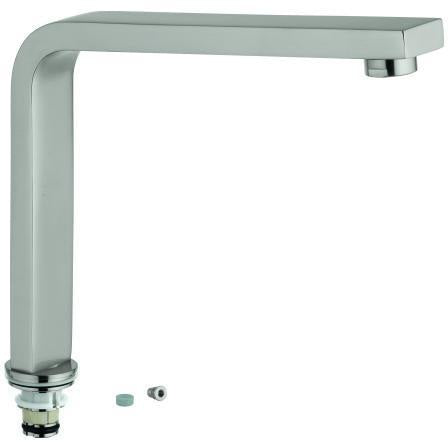 GROHE Auslauf 13330 Chrom – Schwenkbarer Gussauslauf für Einhand-Spültischbatterie