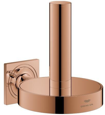 GROHE WC-Reservepapierhalter Allure 40956_1 cool sunrise gebürstet – Wandmontage, verdeckte Befestigung
