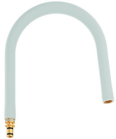 GROHE Schlauchauslauf 30321 für Essence Küchenarmatur – Flexibler C-Auslauf mit Profibrause in Dunkelbraun