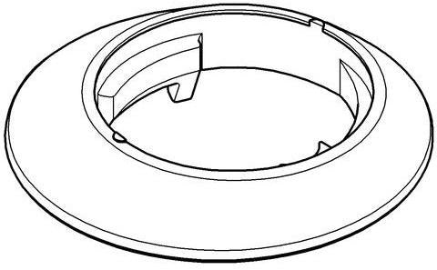 GROHE Rosette 45996 Chrom – Metall-Abdeckung mit O-Ring für Costa L und S