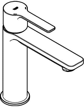 GROHE Lineare Einhand-Waschtischbatterie S-Size chrom mit SilkMove und EcoJoy
