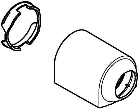 GROHE Kappe 48495 für EHM-Fertigmontagesets – Chrom, StarLight Oberfläche