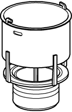 GROHE Austauschsitz 43545 für Spülkasten – Ventilsitz mit O-Ring für Wandeinbau-Spülkästen