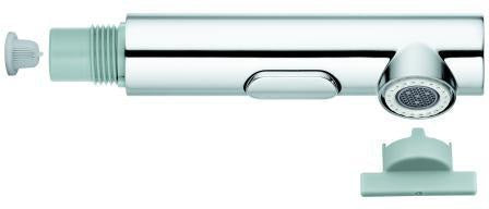 GROHE Spülbrause 46926 chrom – 2 Strahlarten, SpeedClean & LongLife Oberfläche