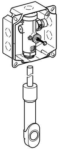 GROHE WC-Druckspüler 37048 Wandeinbau DN20 mit Anschluss für Magnetventil