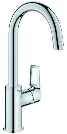 GROHE BauLoop Einhand-Waschtischbatterie L-Size PushOpen Ablaufgarnitur chrom