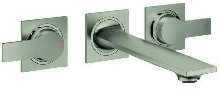 GROHE Allure 3-Loch-Waschtischbatterie Fertigmontageset cool sunrise gebürstet