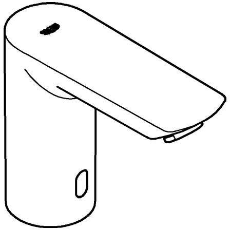 GROHE Bau Cosmopolitan E Infrarot-Elektronik für Waschtisch, 6 V, chrom, ohne Mischung