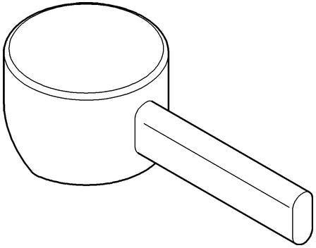 GROHE Hebel 46653 Chrom – Armaturengriff mit Griff-Ausführung für Sanitärarmaturen