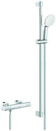 GROHE Grohtherm 800 Cosmopolitan Thermostat-Brausebatterie mit Brausestangenset 900 mm Chrom
