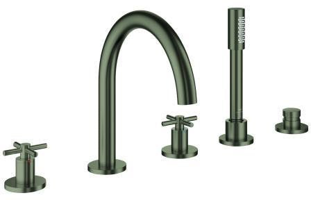 GROHE Atrio 5-Loch-Wannen-Kombination 29408 mit Kreuz-Griffen in Chrom