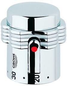 GROHE Clova Temperaturwählgriff 47256 – Chrom/Mattchrom mit SafeStop 38°C