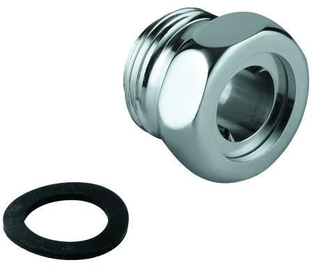 GROHE Eingangsverschraubung 37133 für Eckmontage – WC-Druckspüler DN20, 3/4 Zoll, Chrom