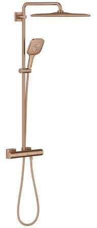 GROHE Rainshower SmartActive 310 Cube Duschsystem mit Thermostatbatterie – CoolTouch & EcoJoy