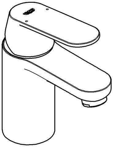 GROHE Eurosmart Cosmopolitan Einhand-Waschtischbatterie – chrom, DN15, SilkMove, FastFixation