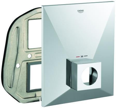 GROHE Rosette 47845 Chrom – Armaturenrosette in glänzendem Chrom