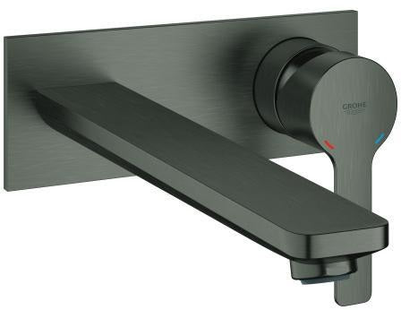 GROHE Lineare 2-Loch-Waschtischbatterie Wandmontage Fertigmontageset Chrom