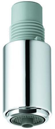 GROHE Spülbrause 48427 für GROHE Blue EH-SPT-Batterie C-Auslauf in Chrom – Dual Strahlregler, Messing