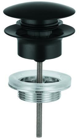 GROHE Ablaufgarnitur 65807 mit Klickverschluss für Waschtische, matt black
