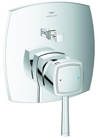 GROHE Grandera Einhand-Wannenbatterie Fertigmontageset – Chrom, SilkMove, für Rapido SmartBox