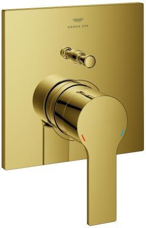 GROHE Allure Einhand-Wannenbatterie Fertigmontageset – cool sunrise gebürstet, für Rapido SmartBox