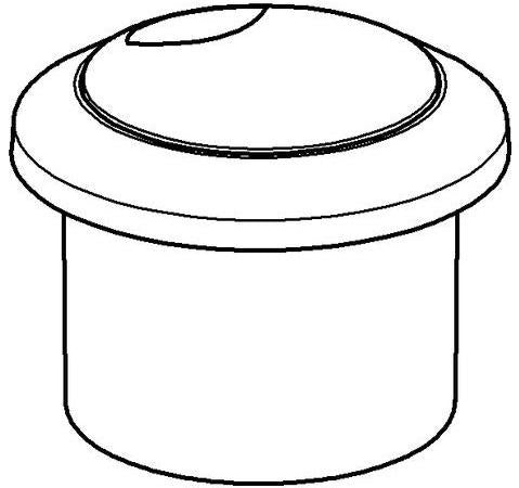 GROHE Druckknopf und Rosette 42311 – Mattchrom/Chrom Zubehör für Armaturen