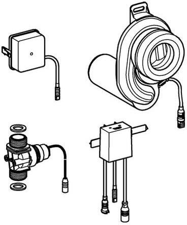 GROHE Temperatursensor 39368 für Urinal mit Trafo – Automatische Spülung, 7 Programme, 6V