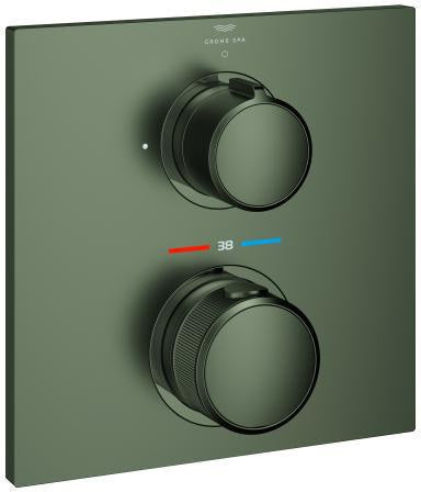 GROHE Allure Unterputz-Thermostat Fertigmontageset 1 Absperrventil cool sunrise gebürstet