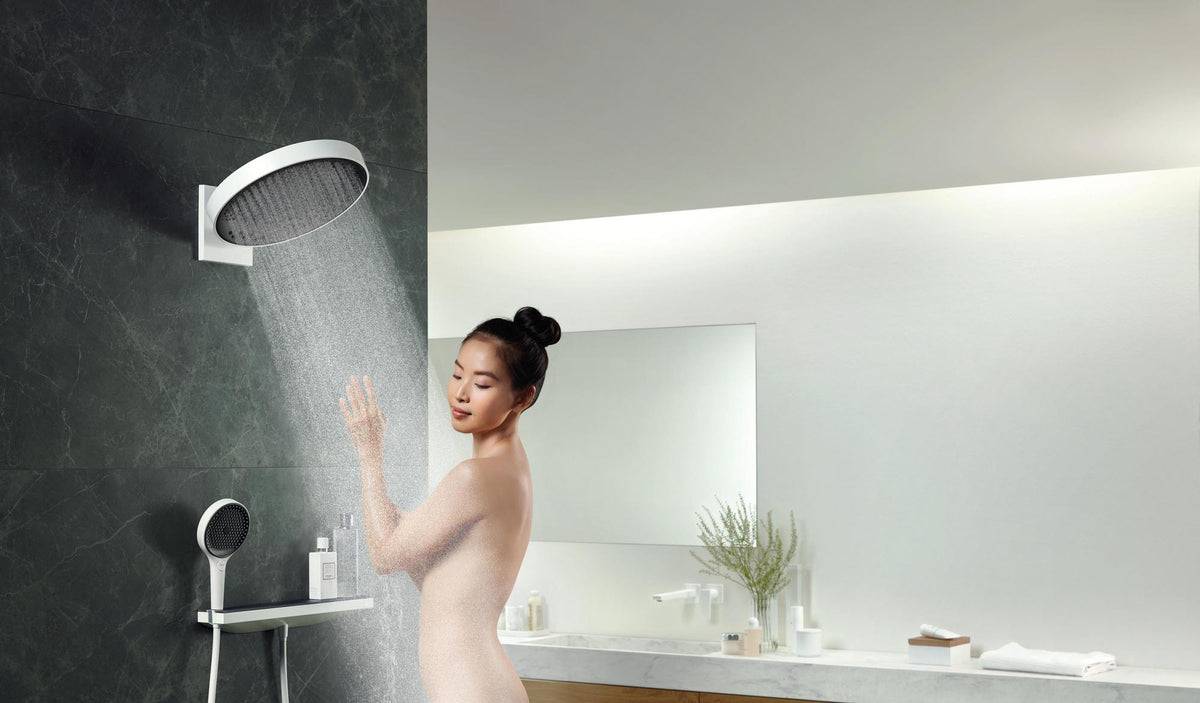 HANSGROHE Kopfbrause Rainfinity 360 3jet Wandmontage Chrom – 3 Strahlarten & Antikalk