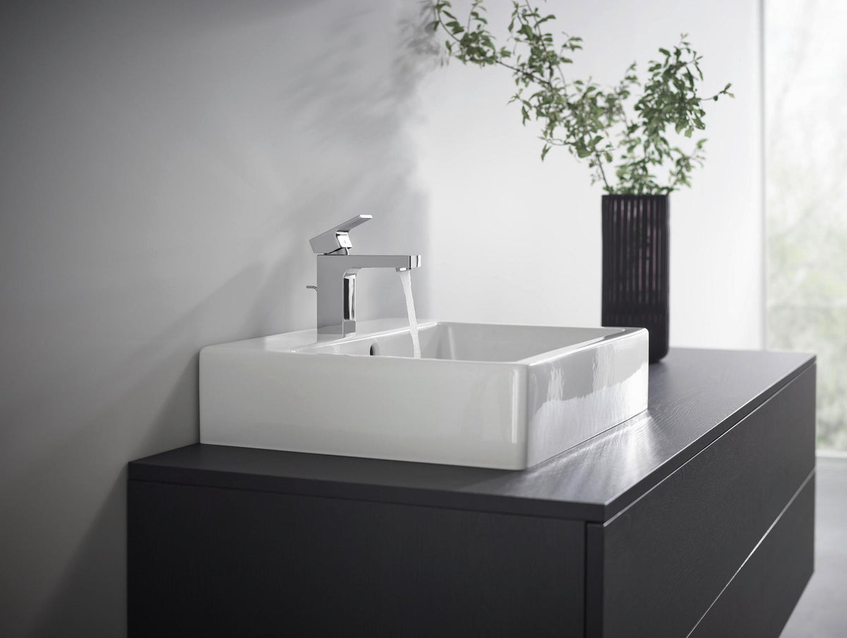 Hansgrohe VERNIS Shape 100 Einhebel-Waschtischmischer mit Zugstangen-Ablaufgarnitur, chrom