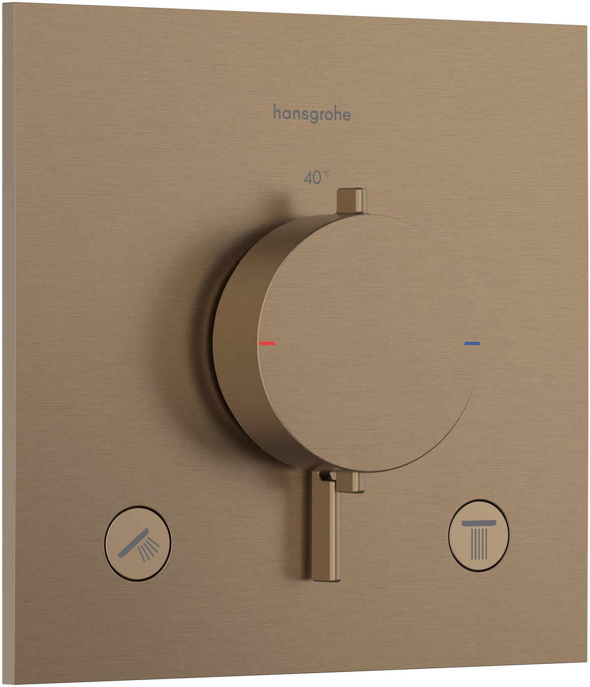 HANSGROHE Ecostat Comfort E Thermostat Fertigset für 2 Verbraucher – BBC, iBox universal 2