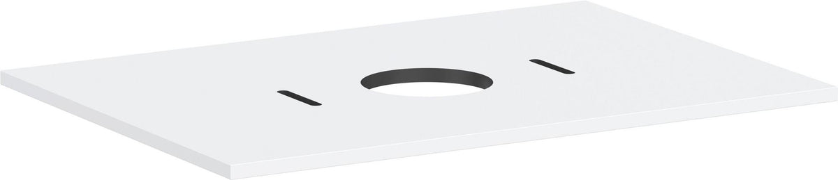 HANSGROHE Konsole Xilesa E 780x550mm Eiche mit mittigem Ausschnitt für Aufsatzwaschtisch ohne Hahnloch