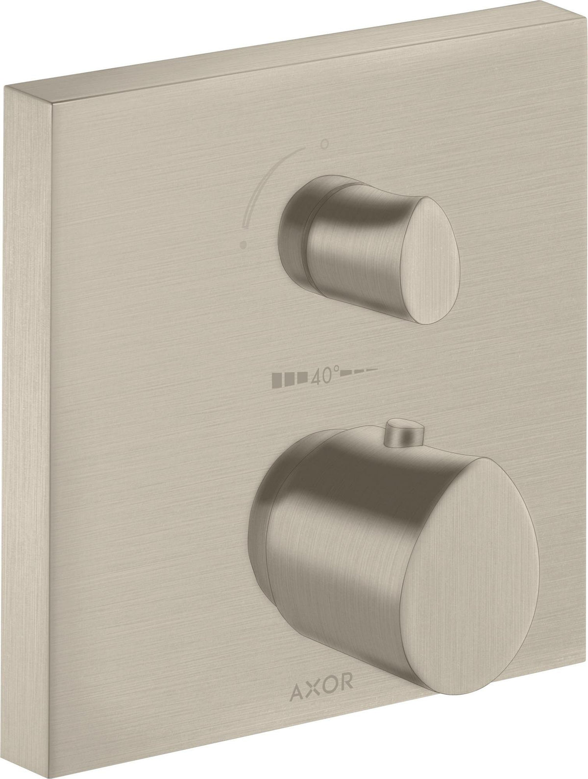 AXOR Starck Organic UP Thermostat mit Absperrventil – Chrom, 1 Verbraucher, quadratisch
