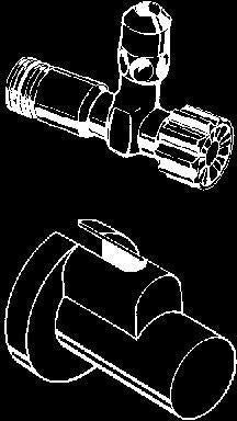 hansgrohe Eckventil mit Schuber – Messing verchromt, G 1/2 x G 3/8