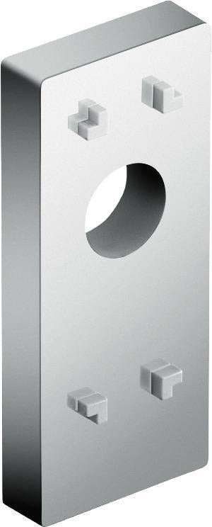 AXOR Uno Fliesenausgleichscheibe für Brauseset MB – Mattschwarz, Kunststoff, präzise Passform