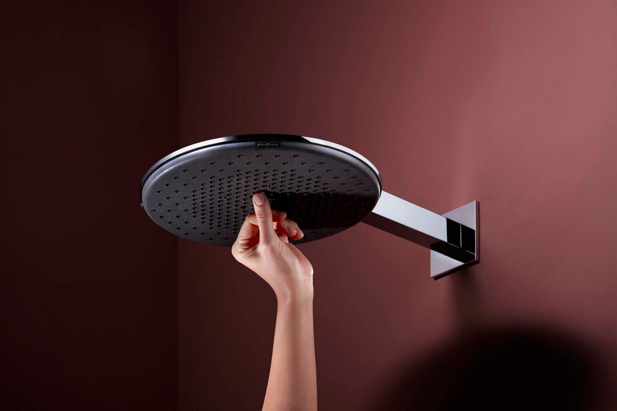 Hansgrohe Raindance Alive S 300 2jet EcoSmart Kopfbrause mit Brausearm – 300 mm, schwarz