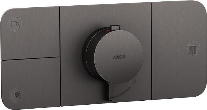 AXOR One Thermostatmodul für 3 Verbraucher – Chrom, Select-Tasten, Eco-Funktion