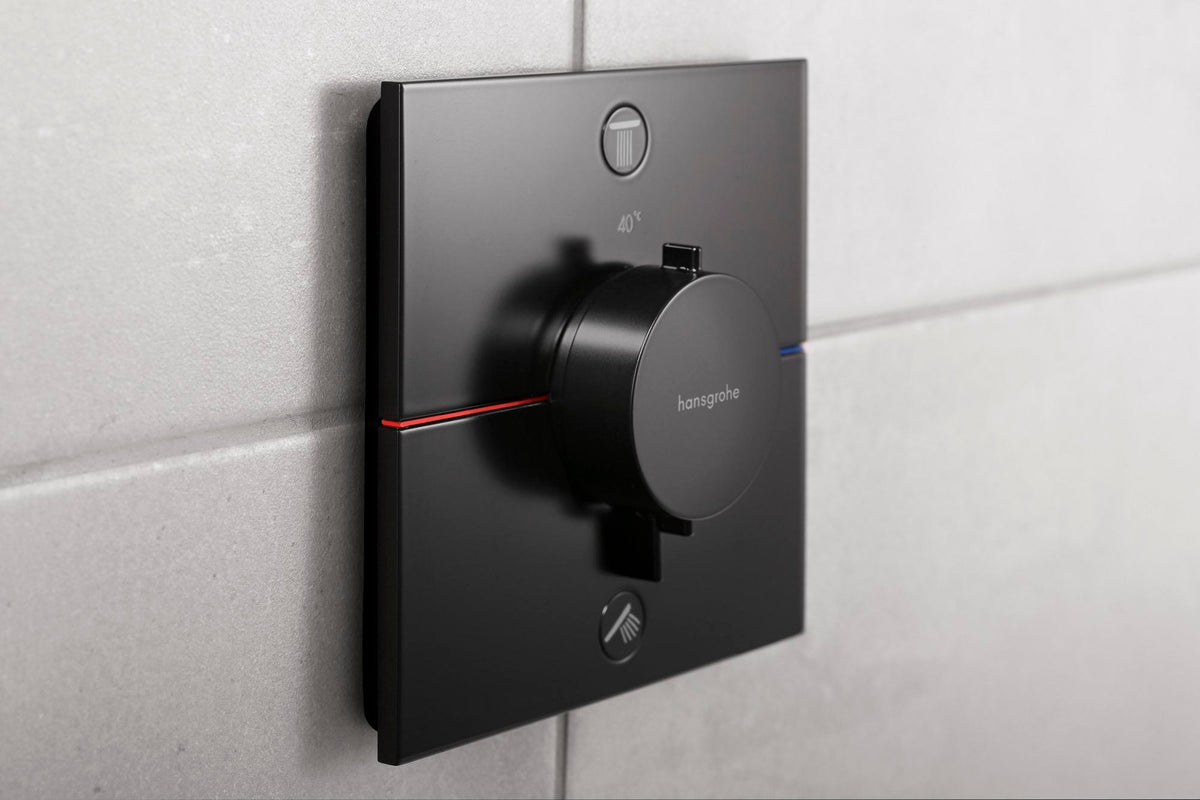 HANSGROHE ShowerSelect Comfort E Thermostat Fertigmontageset UP Chrom für 2 Verbraucher