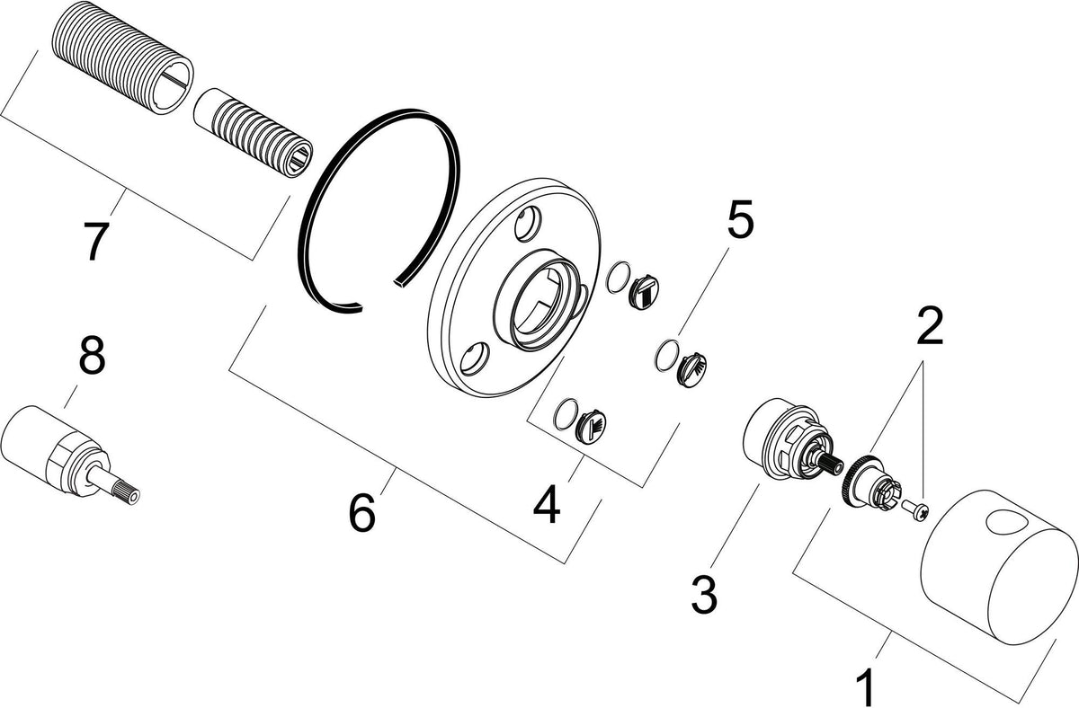 HANSGROHE Trio/Quattro S Unterputz-Umstellventil chrom für 3 Verbraucher
