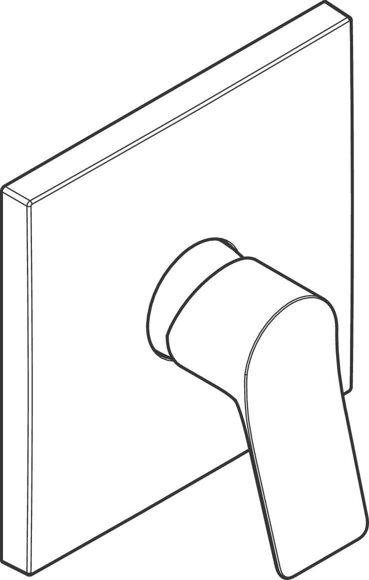 HANSGROHE VIVENIS Fertigmontageset für Unterputz-Brausemischer, Chrom, iBox Einhebel-Brausemischer