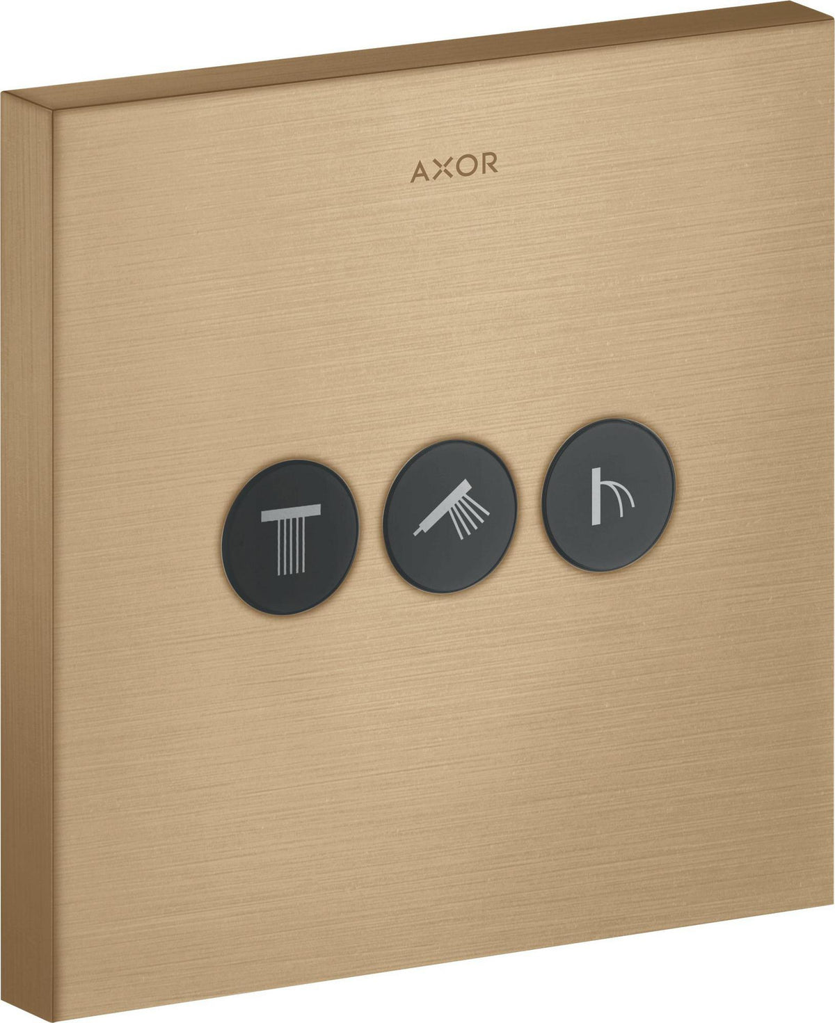 AXOR ShowerSelect Square UP Ventil für 3 Verbraucher – chrom, Select-Button, eckig