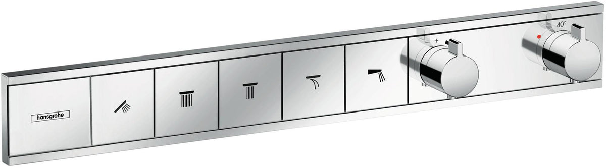 HANSGROHE RainSelect Thermostat Unterputz Fertigset für 5 Verbraucher, verchromt