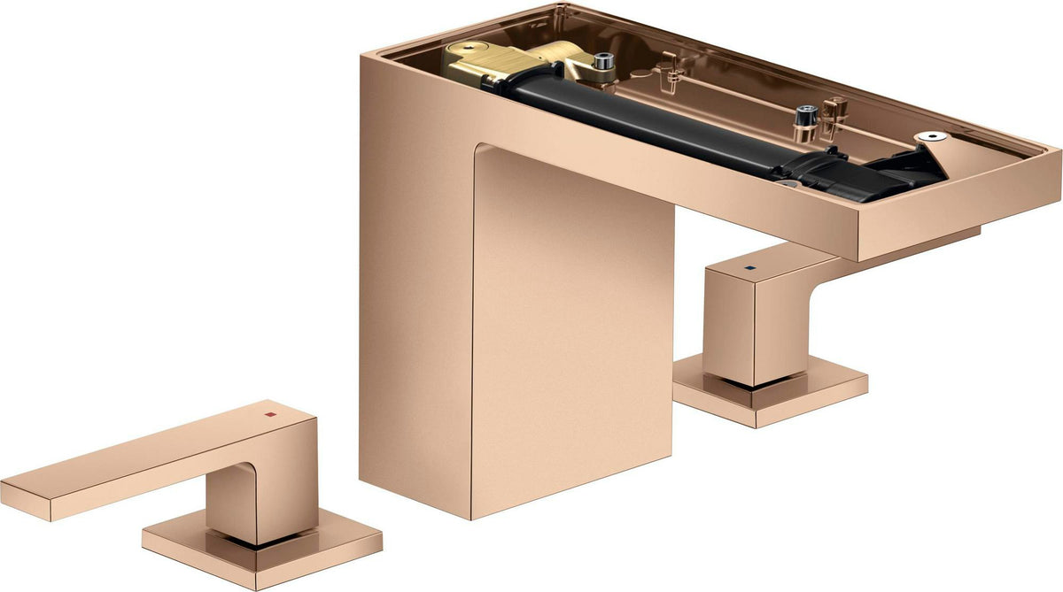 AXOR MYEDITION 110 3-Loch-Waschtischarmatur mit Push-Open Ablaufgarnitur in Chrom