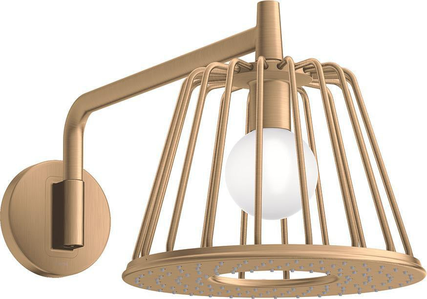AXOR LampShower Nendo Kopfbrause 275 mm Chrom mit LED-Beleuchtung und Brausearm