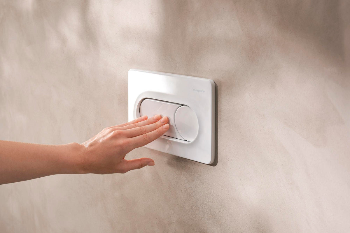 HANSGROHE iFrame Original S Betätigungsplatte – 2-Mengen-Spülung, Chrom, mechanisch