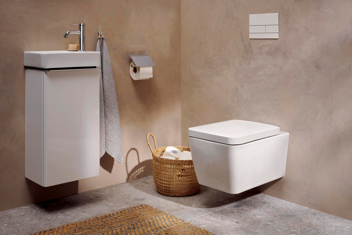 HANSGROHE Wand-WC EluPura Q weiß mit HygienEffect – spülrandlos, 4,5 Liter, inkl. Schallschutzmatte