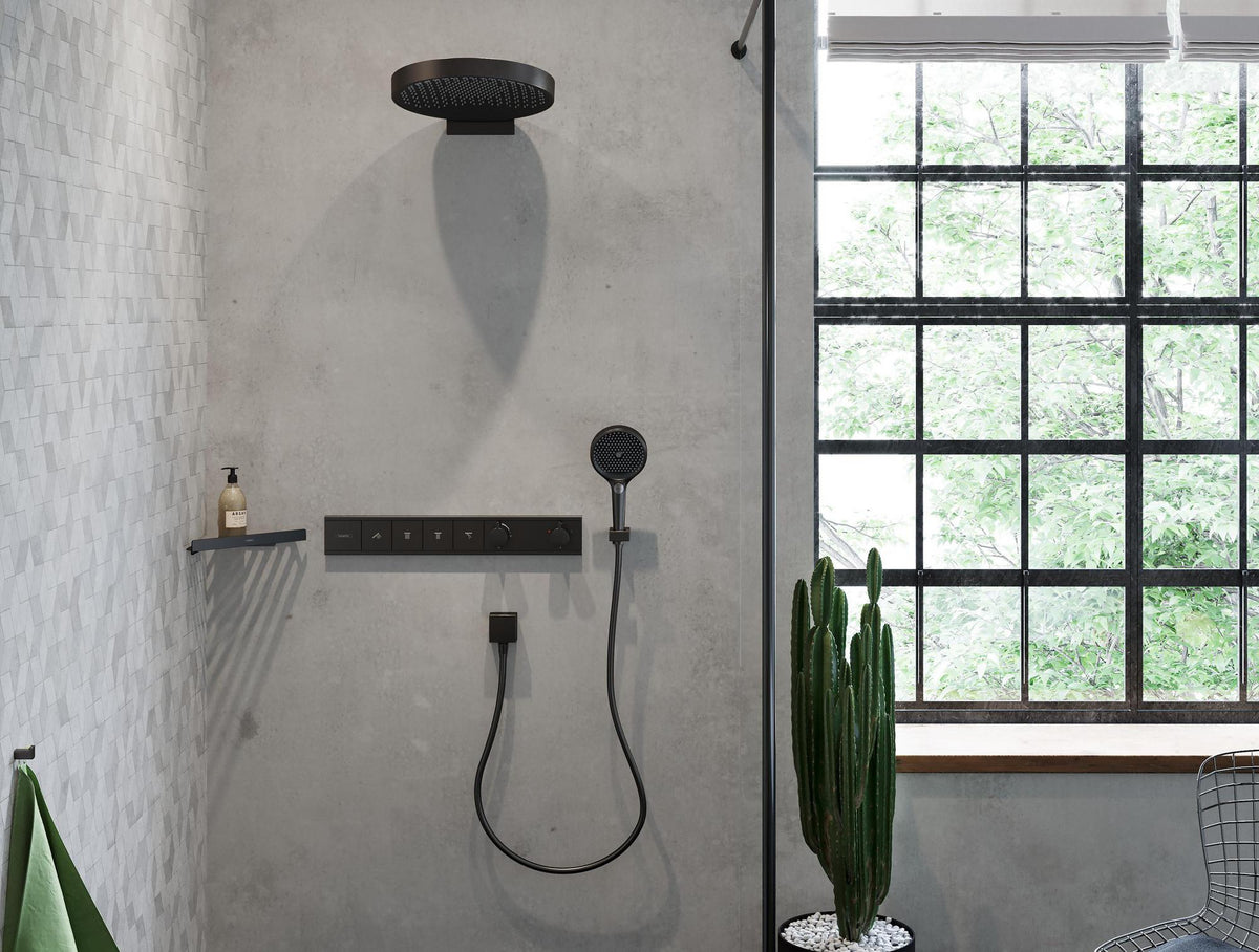Hansgrohe HG Wandhalter Porter E für Handbrausen in Chrom – Feste Halteposition