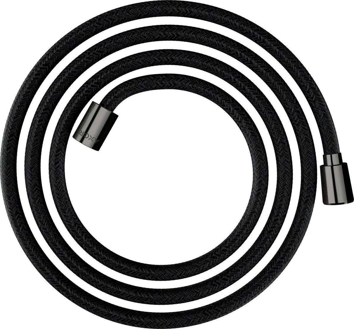AXOR ShowerSolutions Textilbrauseschlauch 200 cm Chrom – konische und zylindrische Mutter