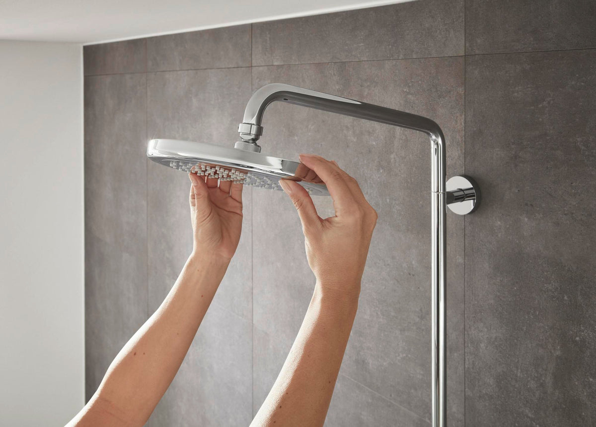 HANSGROHE Showerpipe Croma 220 AIR 1jet DN 15 EcoSmart Chrom mit Thermostat
